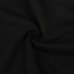 Ткань Футер 3-х нитка, Петля, цвет Черный (на отрез)  в Чайковском
