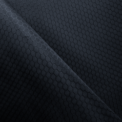 Ткань Оксфорд 300D PU Рип-Стоп СОТЫ, цвет Черный (на отрез)  в Чайковском