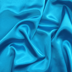 *Ткань Атлас-сатин, цвет Голубой (на отрез)  в Чайковском