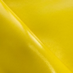 Ткань ПВХ 600 гр/м2 плотная, Жёлтый (Ширина 150см), на отрез  в Чайковском