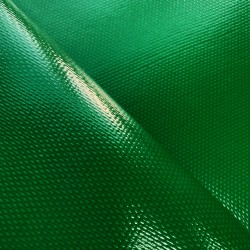 Тентовый материал ПВХ 600 гр/м2 плотная, Зелёный (Ширина 150см), на отрез  в Чайковском, 600 г/м2, 1189 руб