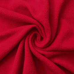 Флис Односторонний 130 гр/м2, цвет Красный (на отрез)  в Чайковском