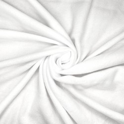 Флис Односторонний 130 гр/м2, цвет Белый (на отрез)  в Чайковском