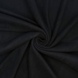 Флис Односторонний 130 гр/м2, цвет Черный (на отрез)  в Чайковском