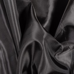 Ткань подкладочная Таффета 190Т, цвет Черный (на отрез)  в Чайковском