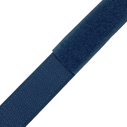 Контактная лента 25мм цвет Синий (велькро-липучка, на отрез)  в Чайковском