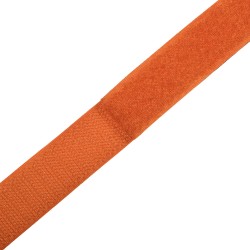 Контактная лента 25мм цвет Оранжевый (велькро-липучка, на отрез)  в Чайковском