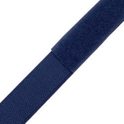 Контактная лента 25мм цвет Тёмно-Синий (Велькро-липучка), на отрез  в Чайковском