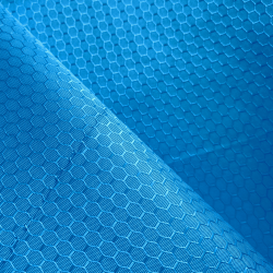 Ткань Оксфорд 300D PU Рип-Стоп СОТЫ, цвет Голубой (на отрез)  в Чайковском