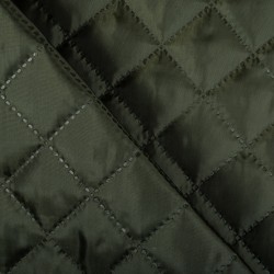 Стеганая подкладочная ткань с синтепоном (100гр/м2), цвет Хаки (на отрез)  в Чайковском
