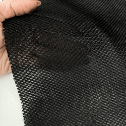 Сетка 3D трехслойная Air mesh 165 гр/м2, цвет Черный (на отрез)  в Чайковском