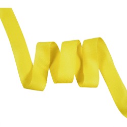 Окантовочная лента-бейка, цвет Жёлтый 22мм (на отрез)  в Чайковском